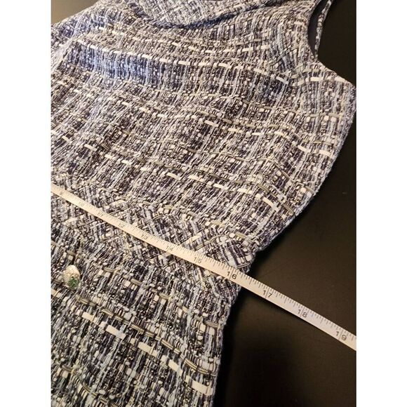 Talbots Americana Tweed blue shift dress size 8 - Picture 8 of 11